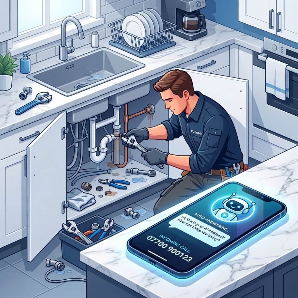 LadderCall AI Receptionist in action